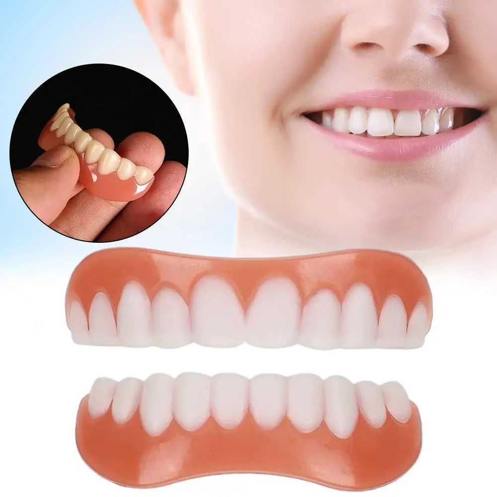 Silicone upper/lower dentures toothpaste oral hygiene tools dentures cosmetics M250410