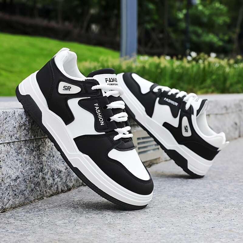 Men's sheos designer fashion Street Style Skateboard Sneakers Comfortable Non Slip Lace Up Casual Thick Sole Sports Shoes high quality