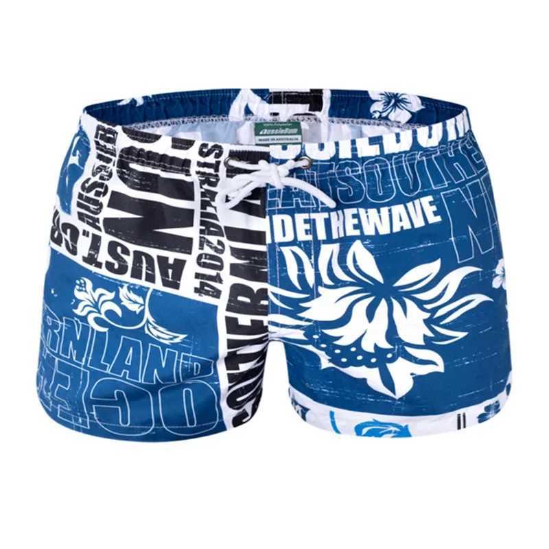 Mens Summer Personal Beach Swimsuit Mens Boxer Waist Sexy SwimsuitW250410