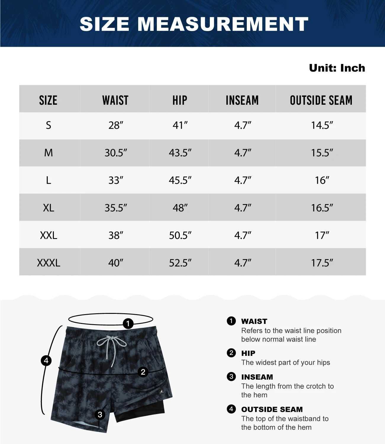 SURFCUZ mens swimming rod with compression lining elastic beach shorts quick drying no reverse gear swim board shorts with pockets X250410