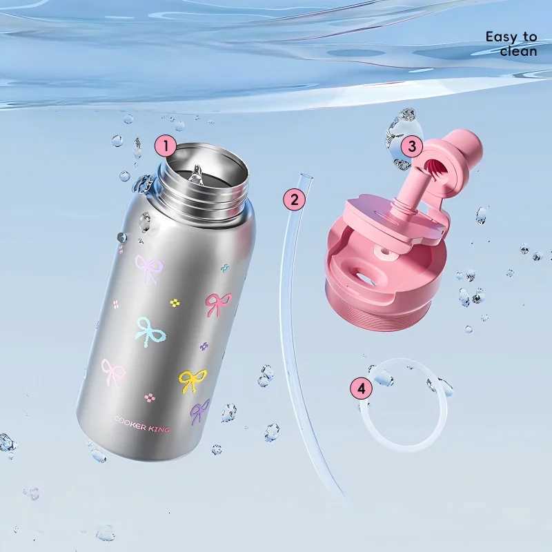 Fashionable cup Thermal Cup for Kids - Portable Straw for School Students 2025 New Model with Sleek Design Y251110