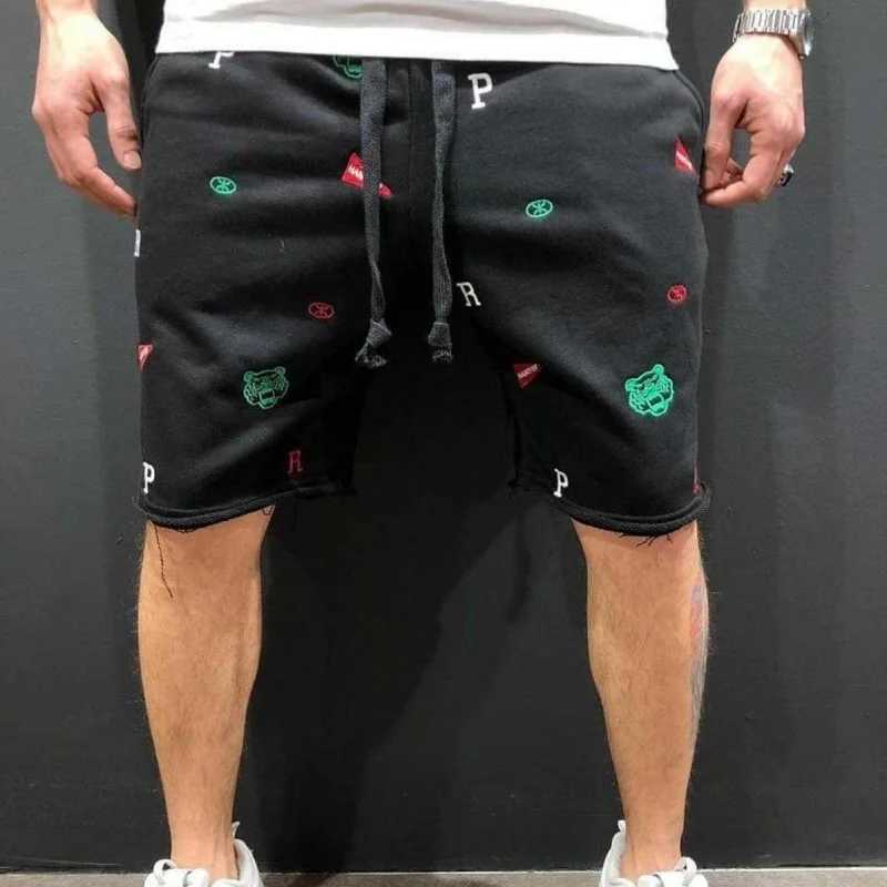 Spring and summer 2025 mens cargo shorts loose fit suitable for Breeches Bermuda sports shorts cotton embroidered shorts mens sweaters X250410