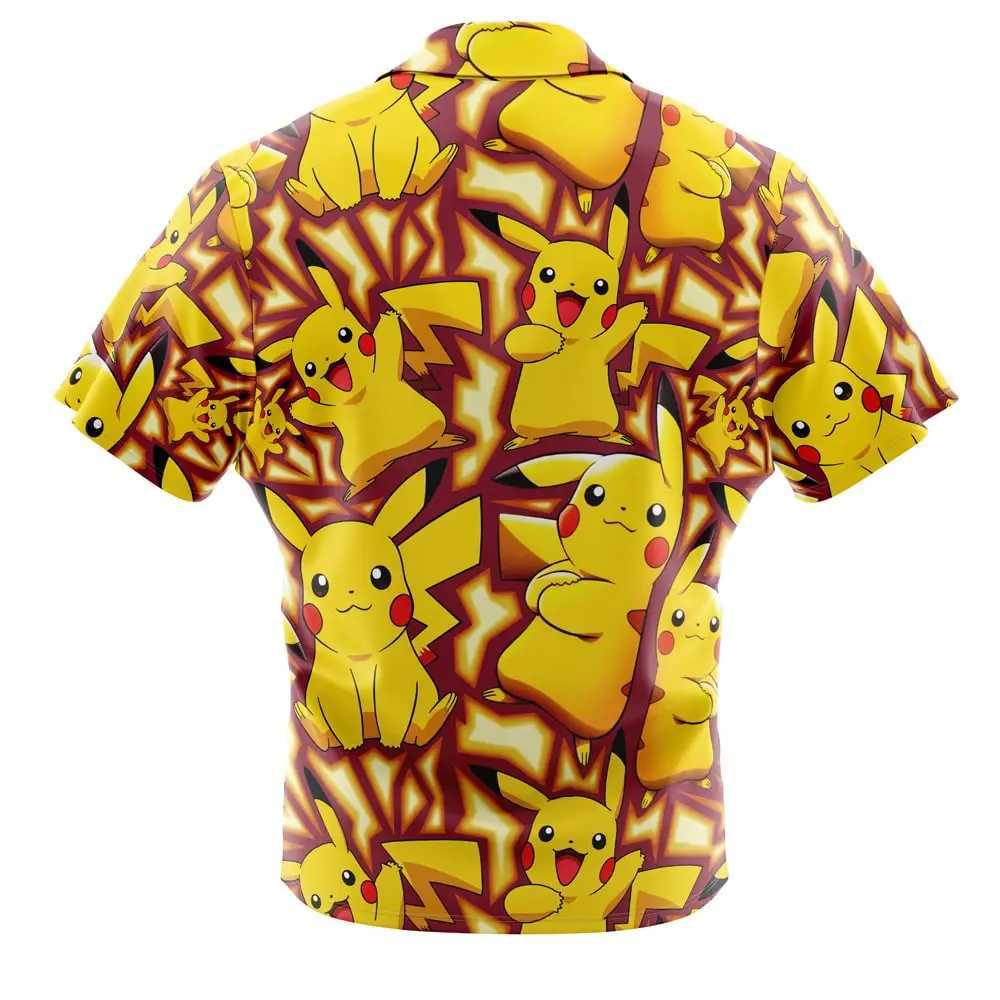 Gojo Satoru Pattern Jujutsu Kaisen Button Up Hawaiian Shirt Fashion Trend Breathable Loose Edition Casual Sports Summer Men X250410