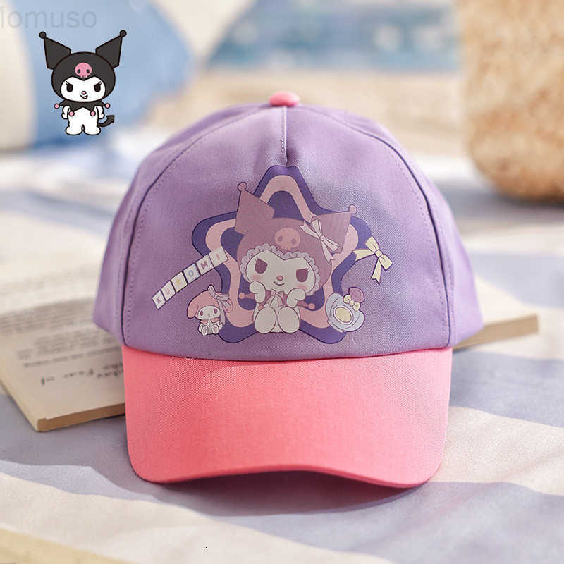 Sanrio Childrens Spring Summer Baseball Cap Girls Sun Hat Boys Duckbill Cap My Melody Casual Hat Cartoon Girls H251110