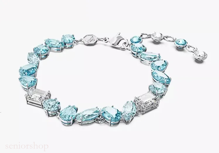 Designerswarovskilies Necklace Jewelry Series Candy Swarovskilies Dopamine Contrasting Collarbone Chain Womens Crystal Bracelet With Brand Box 96B