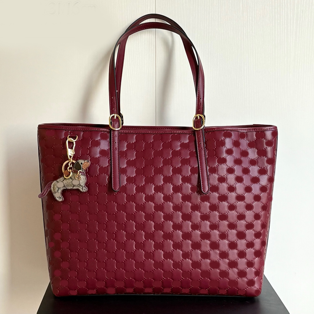 Rosso Ancora Large Tote Bag Designer fashion womens shopping handbag classic red shoulder bag casual travel shopping bags highquality genuine leather NB3506