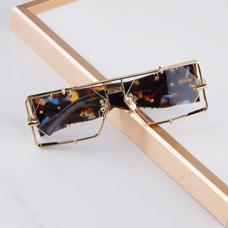 004 Grand Plaza y Sunglasses Mens Metal Acetate Fashion n Hexagon Womens High Street Outdoor UV400 with Shell 250410