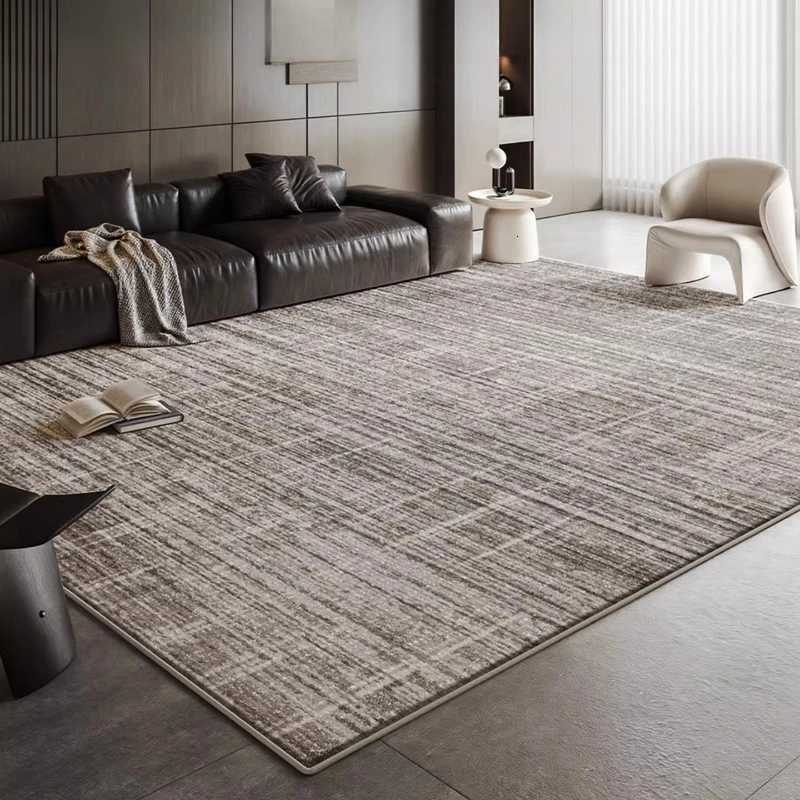 Light Luxury Living Room Decoration Grey Carpet Nordic Style Rugs for Bedroom Thick Plush Lounge Floor Mat Fluffy Soft Study Rug Y251110