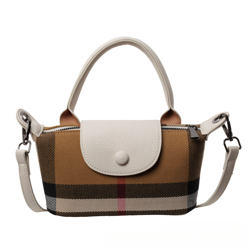 New Fashionable Popular Mini Square Bag Casual Shoulder Bag Retro Checkered Handbag Trendy Crossbody Bag Luxury Designer Bag