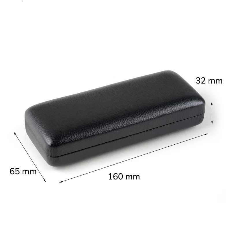 Toketorism waterproof glasses case solid color leather portable hard case for glasses B17 250409