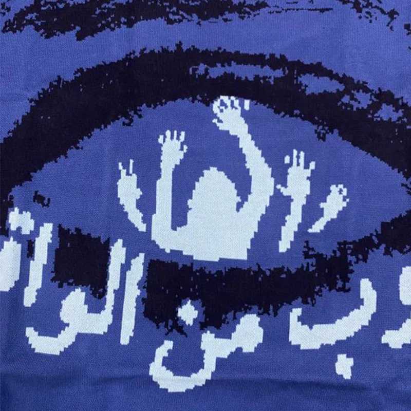 Fashion New Hip-hop Street Gothic Wool Retro Pullover Sweater Knitted Sweater Mens Womens Y2K Harajuku Punk Sweater Knitwear Top 90s Y251110