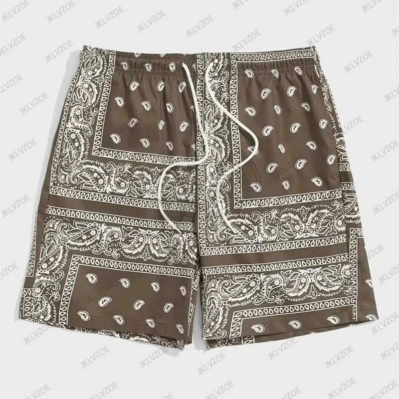 Classic Perris Pattern Beach Shorts for Men Retro Printed Drawstring Board Shorts Casual Hawaiian Children/Adults Swimming Luggage X250410
