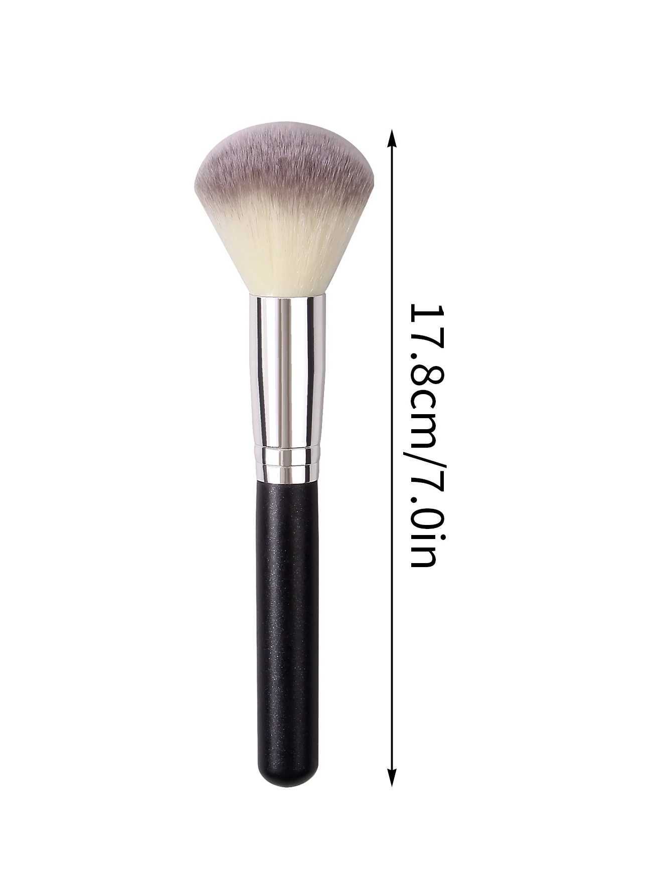 Multi-functional three-color bristle blush brush contouring brush synthetic fiber wooden handle professional makeup brush L251110
