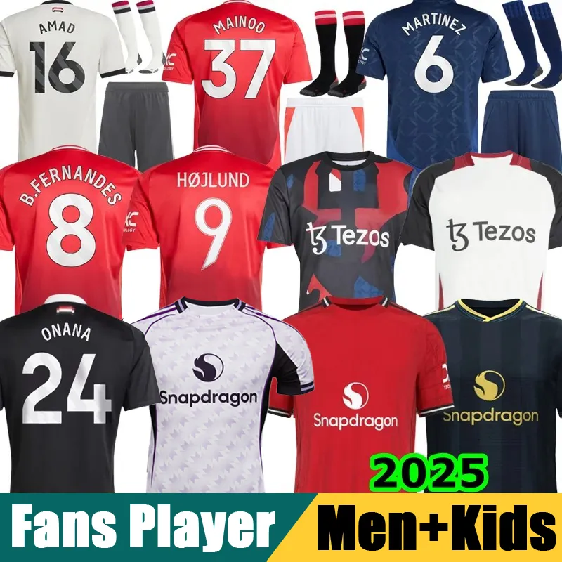 3XL 4XL ONANA 24 25 26 soccer jerseys BRUNO FERNANDES RASHFORD football shirts 2024 2025 men kids kit MARTINEZ CASEMIRO Garnacho Mount HOJLUND YORO MAINOO Zirkzee FAN