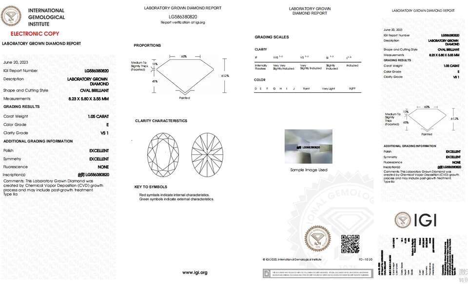 IGI Diamond Engagement Ring VS1 EF Oval Cut 1.5ct Ct Lab Created CVD HPHT Sparkling Wedding Ring For Women Solid 14k White Gold