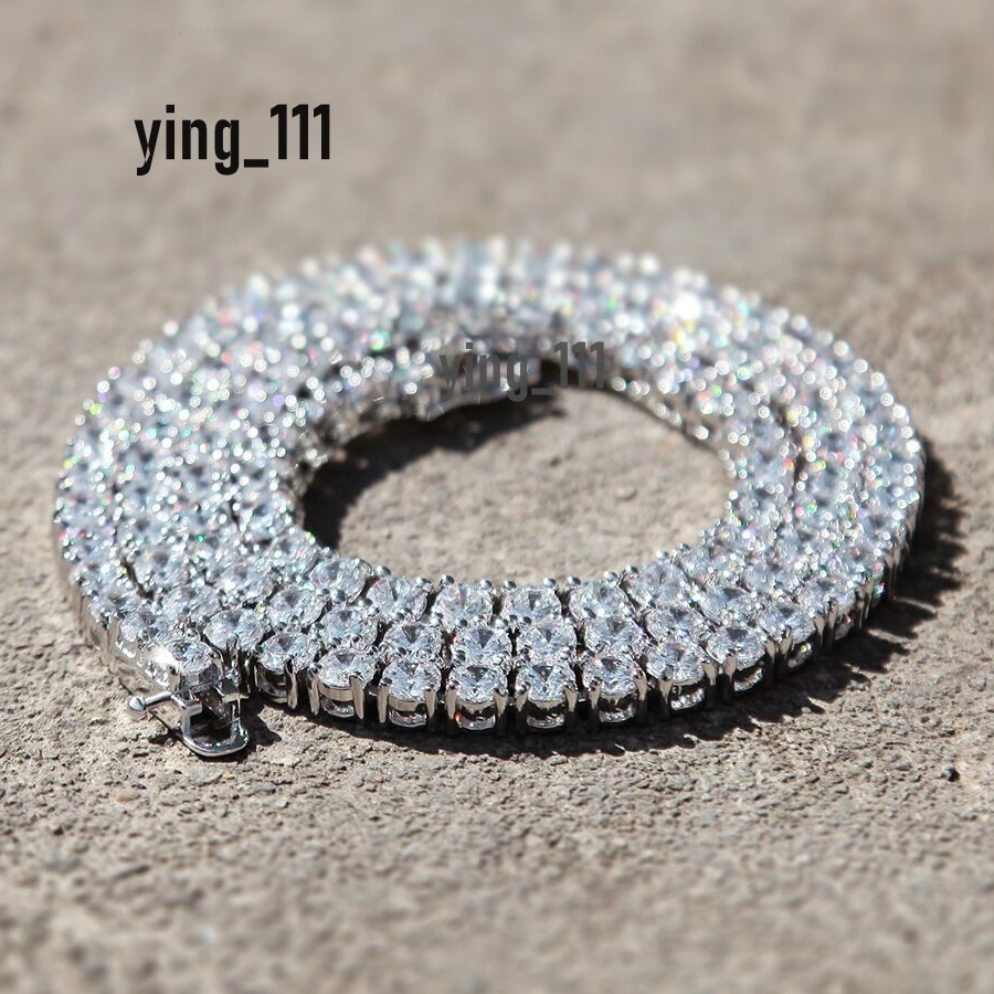 Wholesale Price S925 Silver GRA Diamond Moissanite Tennis Chain Necklace 2MM to 6MM Sizes Available