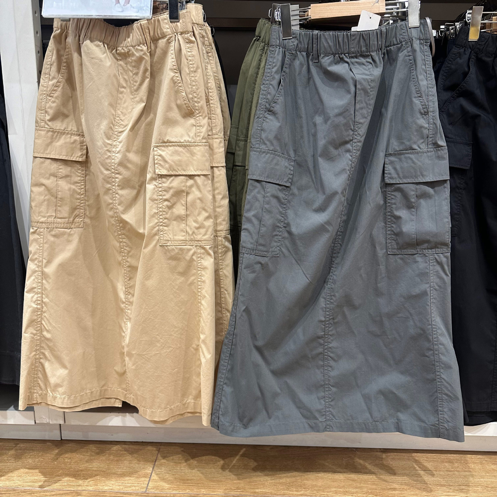 Japanese Single 2024 Spring Summer Casual Workwear Skirt Women Back Slit Straight Mid-Length Slimming Half Skirt 464890 210309