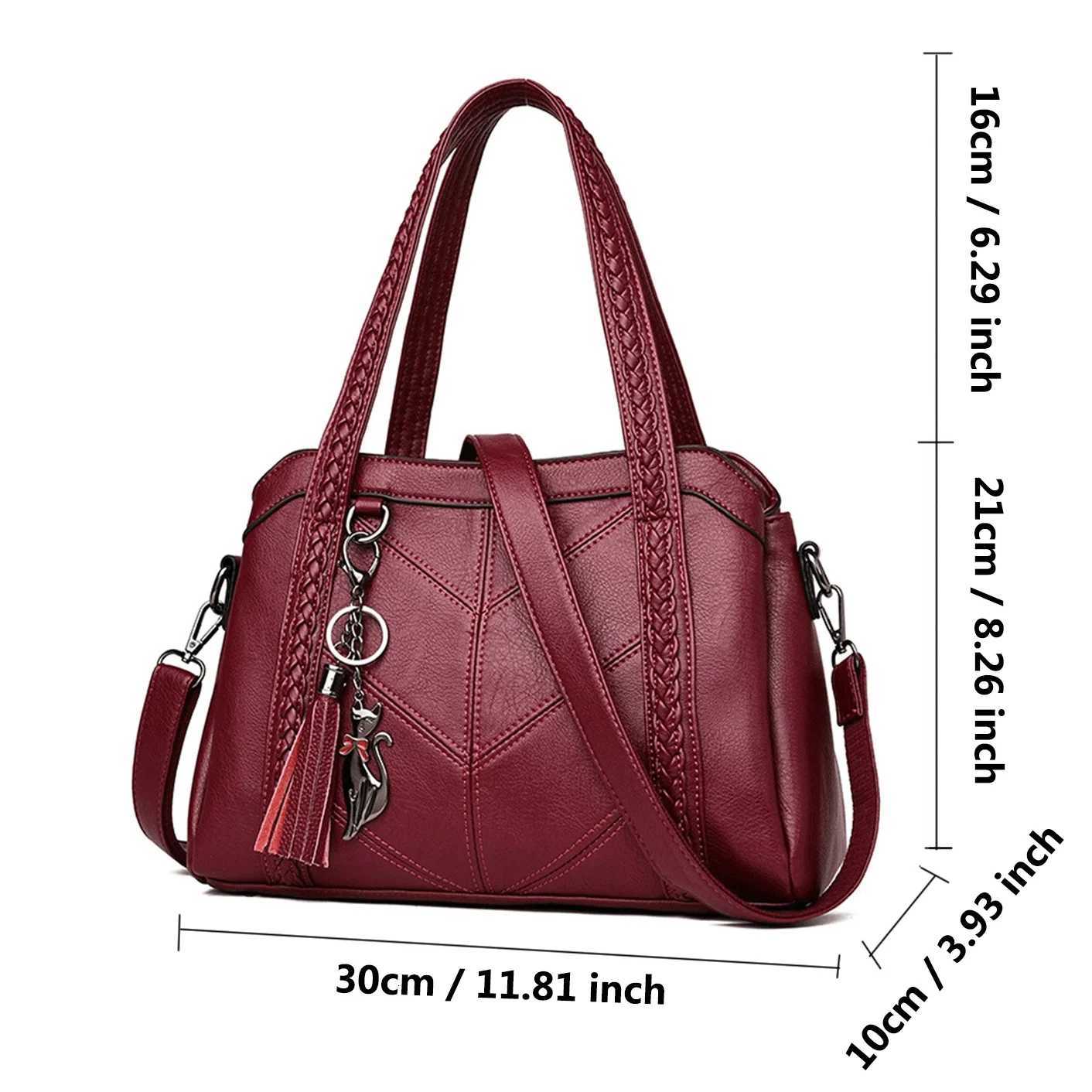 Soft Interior Compartment Shoulder Bags 2025 High Quality Contrasting Colors Bags for Women Fashion Zipper Pu Womens Handbags K251110