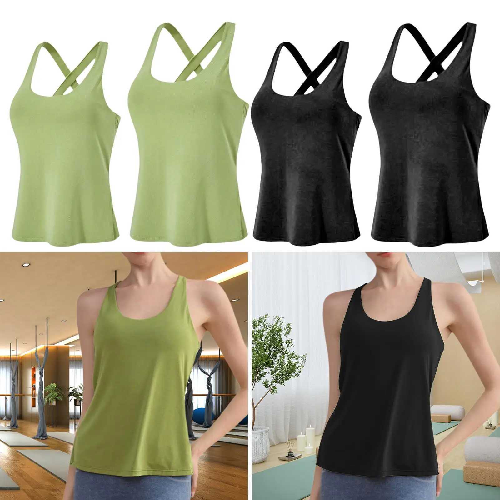 Womens Sports Yoga Tank Top Training Pilates Trend Gym Training Sports TankXJ250410