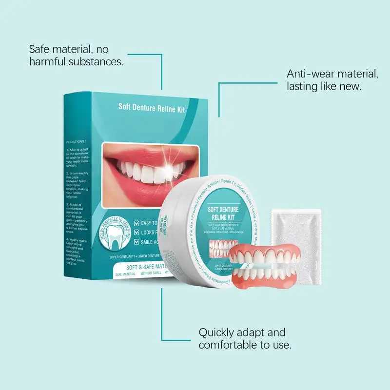 New Arrival Silicone pad kit for teeth flexible teeth with soft lining comfortable teeth supply and tooth lining kit Z250410