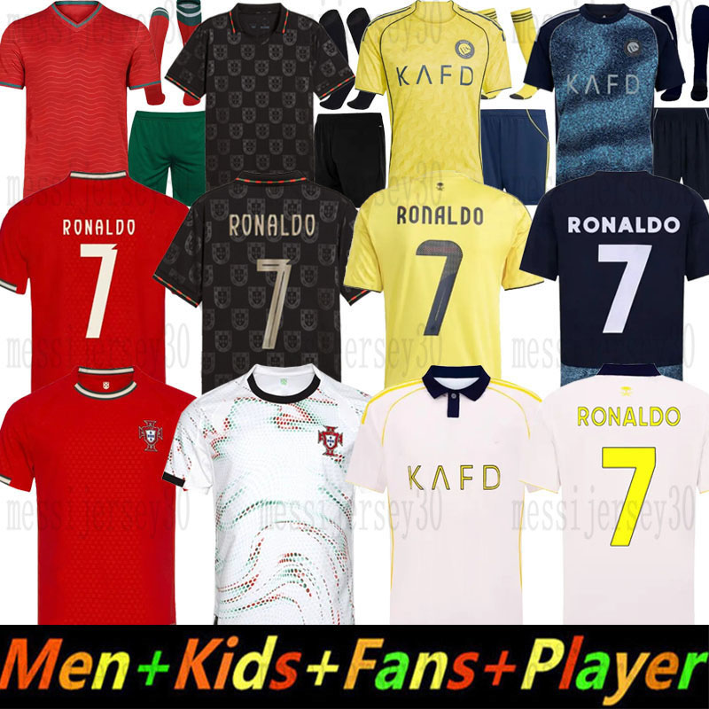 25 26 27 Ronaldo Portugieser soccer jerseys MANE Al Nassr FC 2025 2026 2027 Men Kids Fans Player B.FERNANDES BERNARDO Football shiirt 2012-16 Retro shirts