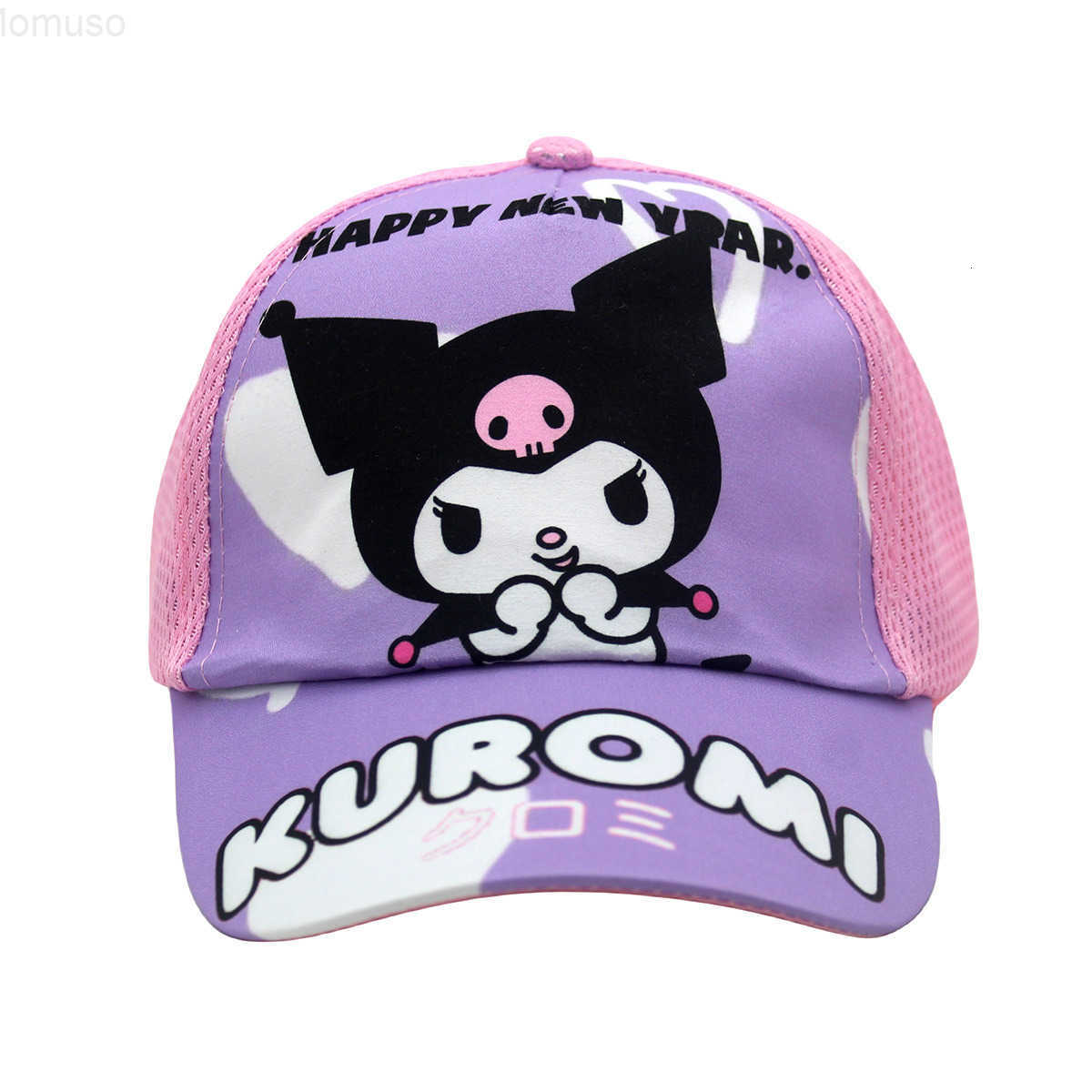 Sanrio Anime Printed Childrens Sunshade Mesh Hat Kuromi My Melody Cartoon Boys and Girls Summer Baseball Cap H251110