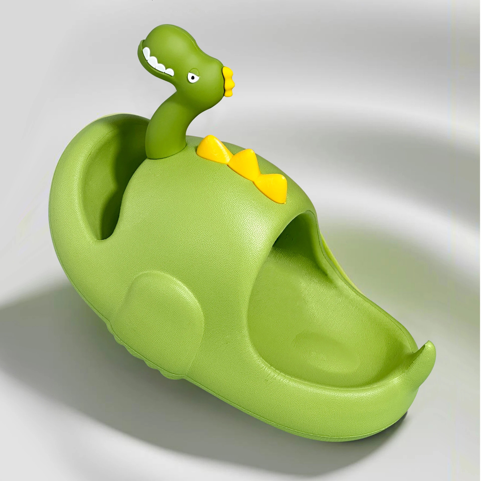 Dinosaur childrens 3D EVA slider for boys and girls indoor and outdoor bathroom anti slip and wear-resistant sandals for all seasons 250409