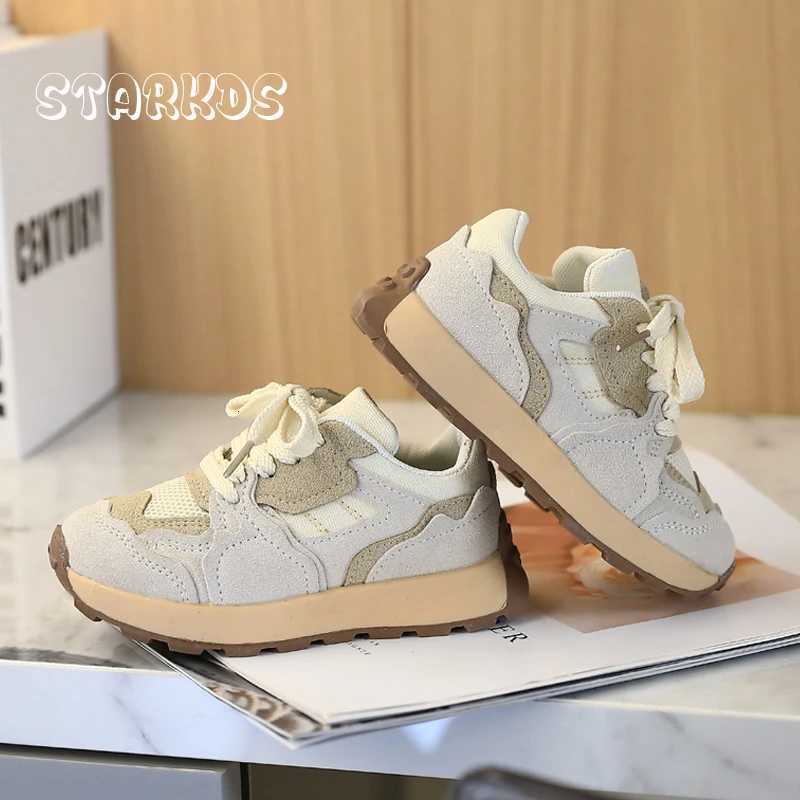 2023 Spring New Kids Sport Sneakers Boys Slip-on Trainers Children Classic Brand Design Chunky Tennis Girls Casual Travel Shoes W251110