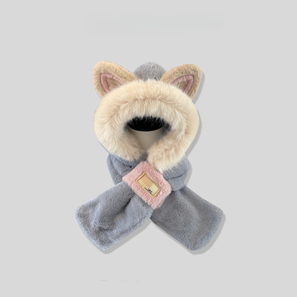 Y2K designer beanie bonnet designer winter hat hats designers women bonnet luxe Fox ear hat winter scarf and neck warmer Cute warm fleece-lined and th