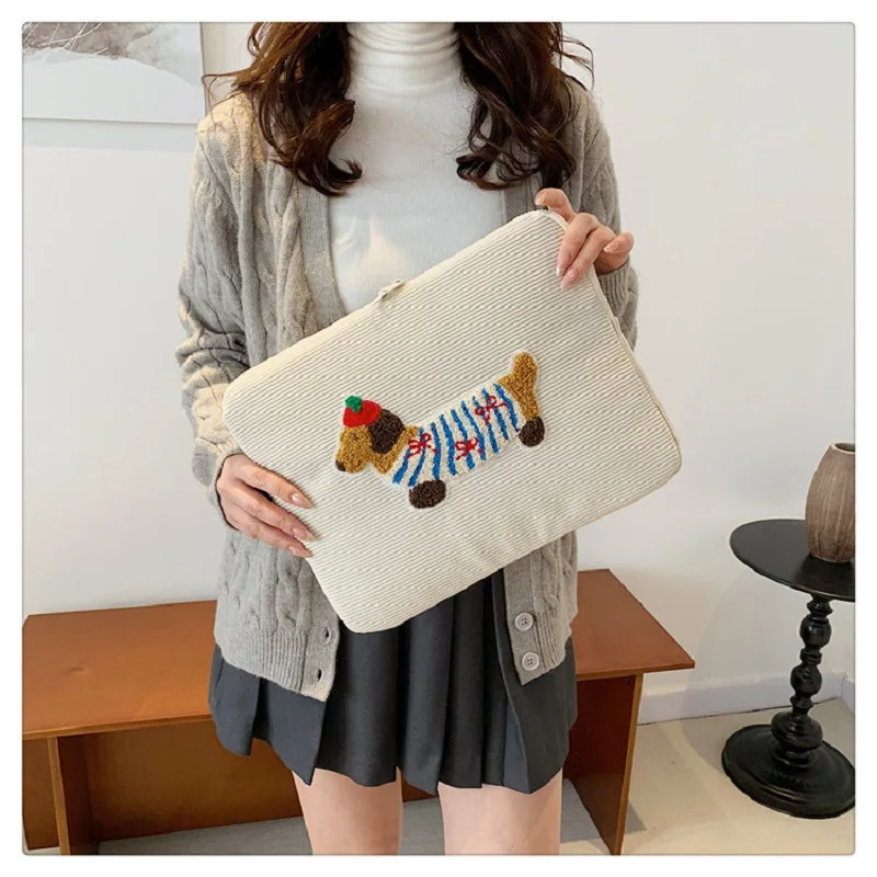 Computer Accessories Ins Cute Laptop Sleeves 13.3 14 15 15.6 Inch Cover For Air13.6 Pro16 Ipad 11 Shockproof Pouch Bag250403