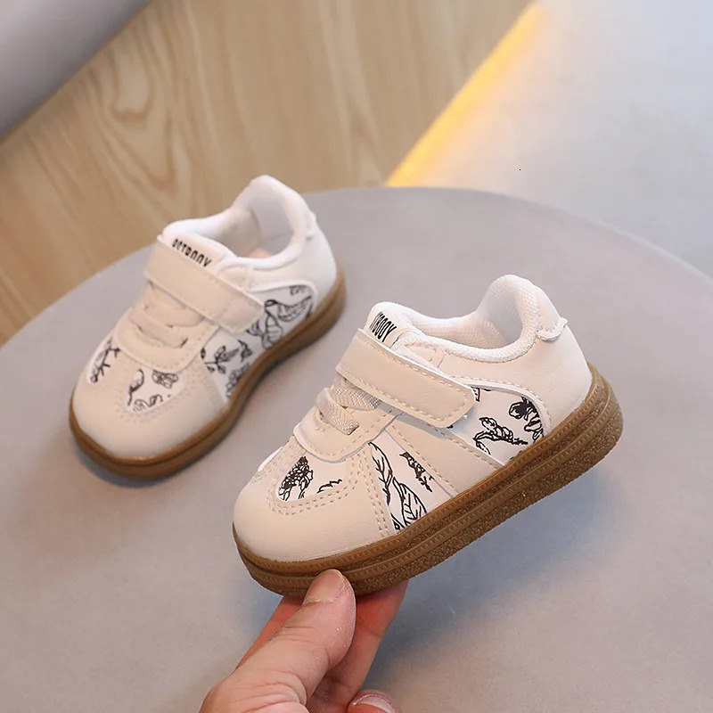 Autumn Graffiti Baby Shoes Unisex Boys Girls Soft NonSlip Sole Infant Casual Baby Walking Shoes 251103