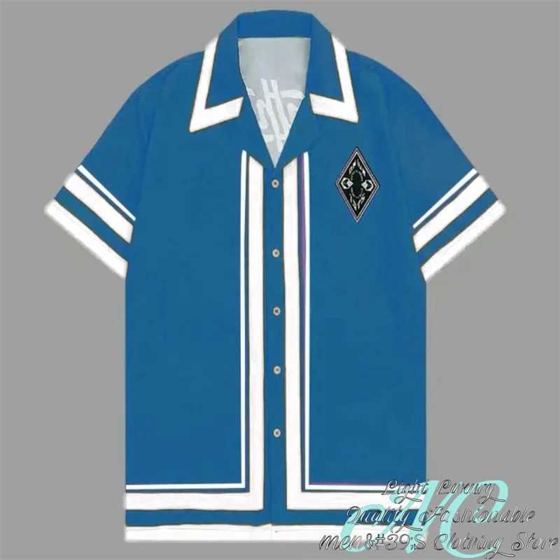 20 color mens short sleeved shirt Hawaiian shirt Outdoor holiday streetwear Single breasted casual fashion XS-6XL X250410