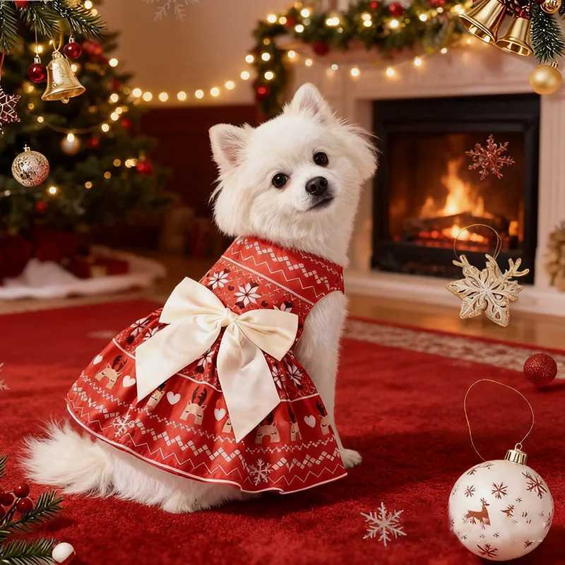 2025 New Christmas New Year Party Pet Costume - Large Dog Dress Skirt Holiday Outfit for Pets J251110