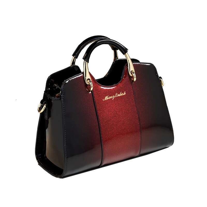 New Arrival Korean Style Simple Pillow Shoulder Bags Handbags Women Famous Brands Top Handle Bag Patent Leather Messenger Clutch