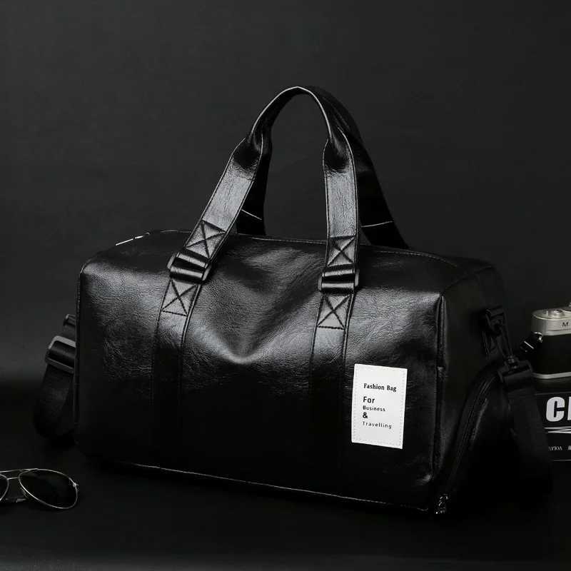 Waterproof Short Travel Handbag Training Fitness Bag Solid Color Dry And Large-capacity Wet Separation Pocket Handbag K251110