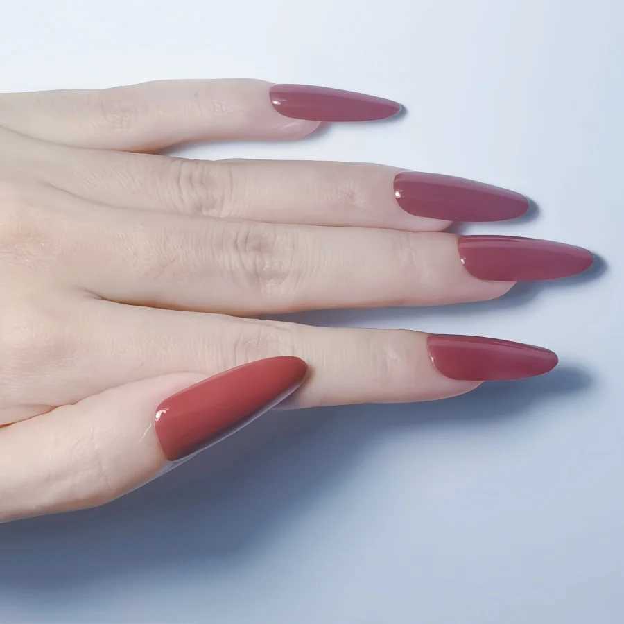 Various colors handmade designs fake nails solid colors fake nails artistic nails free matching beautiful life W250410