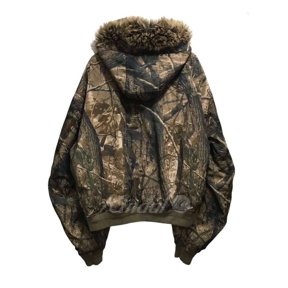 Blokette Retro Tactical Camouflage Zipper Cotton-Padded Jacket Women's Y2k Haruku Gothic Plush Warm Casual Hoodie Sweatshirt