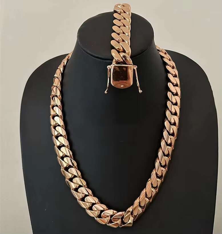 Hip Hop Jewelry Gold Plated 925 Sterling Silver 12mm Wide Heavy Silver Cuban Chain for Mens Jewelry
