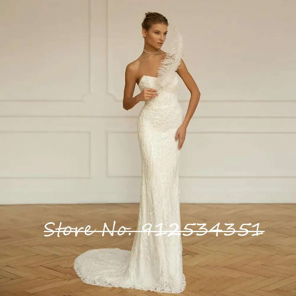 Gelik boat neck mermaid with detachable train sequins beads o novia vintage wedding dresses