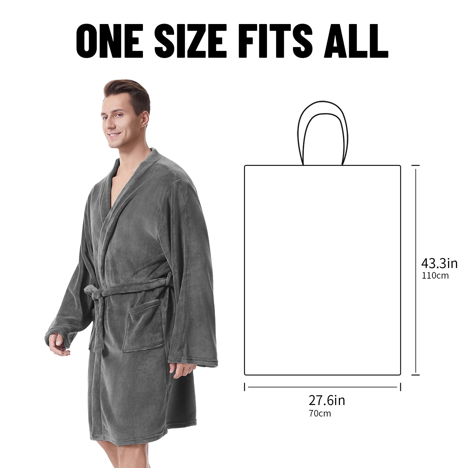 MUTAO Soft Oversized Bathrobe Quick-Dry Adult Plush Absorbent Hooded Surf Poncho Changing Robe, Lightweight & Durable with Pockets, for Aquatics, Beac