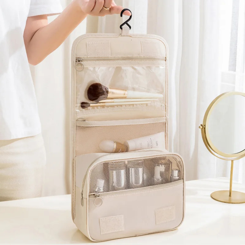 Travel Toiletry Bag Makeup Bag Women Multi-Functional Portable Large Capacity Storage Lady Travel Hanging Hand-Held Toiletry Bag 251110