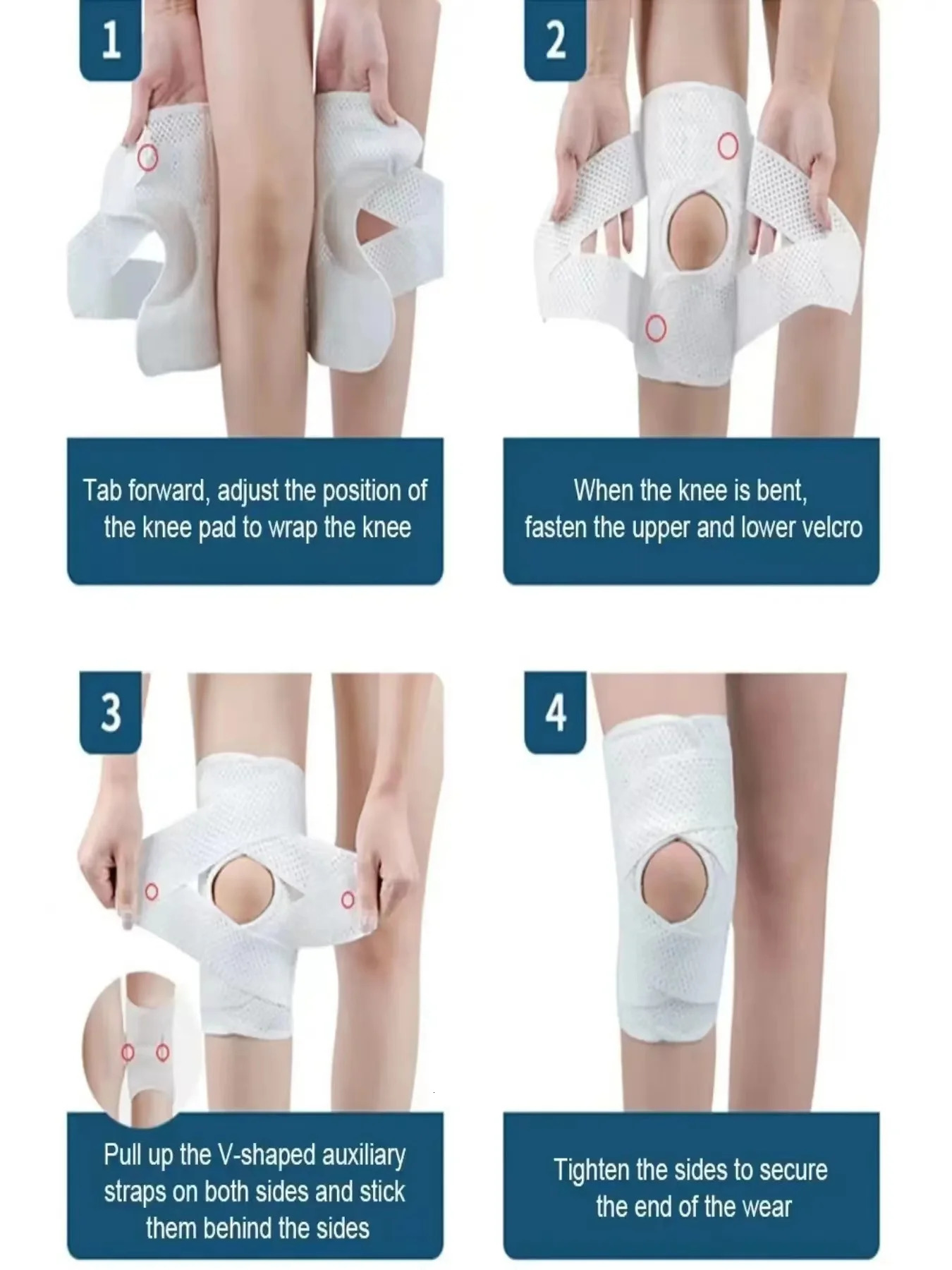 Eighth generation meniscus professional knee pads with three layers of silicone pads for knee fixation and tear rehabilitation 250410