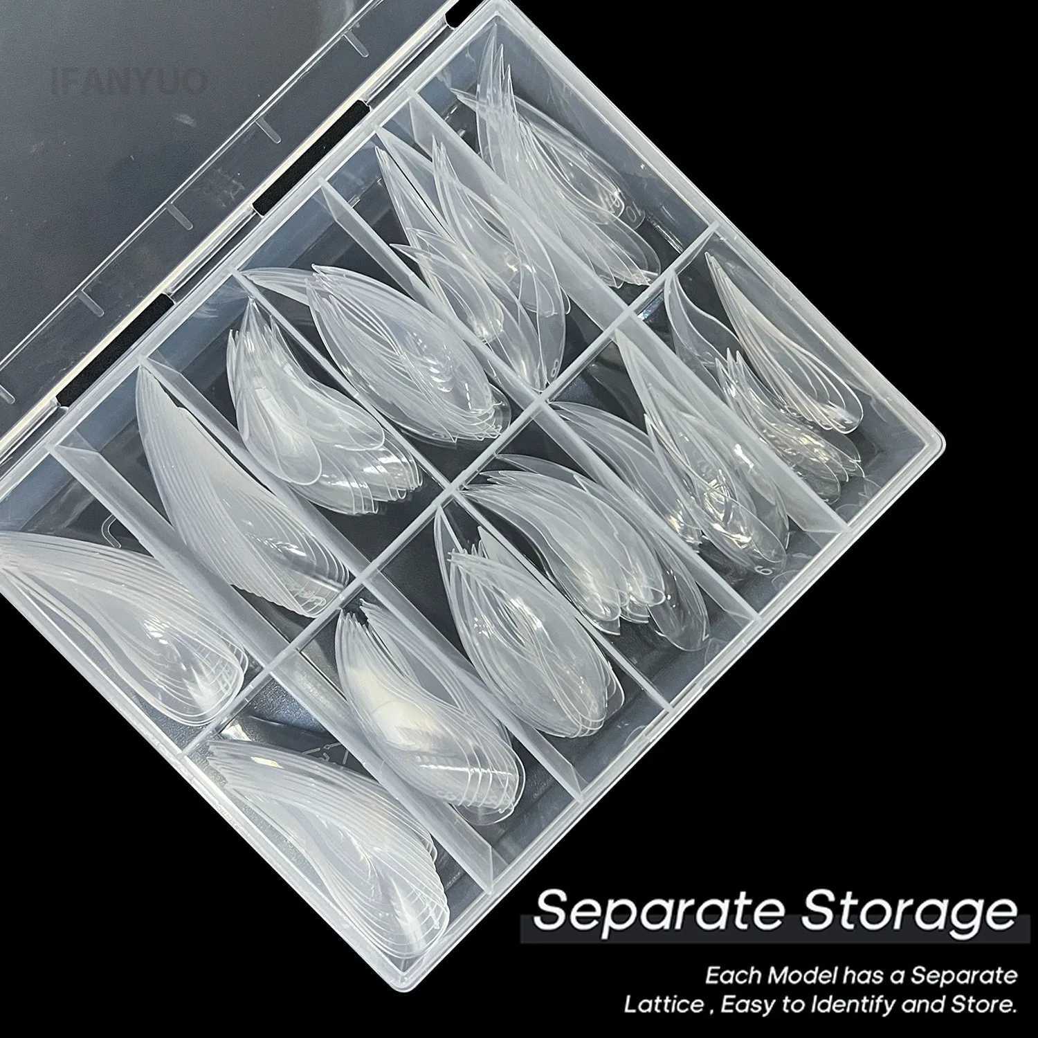 00/20pcs 3D eagle claw eagle nail double shape used for poly nail gel extension curve foot sculpture full cover nail mold nail tip W250410