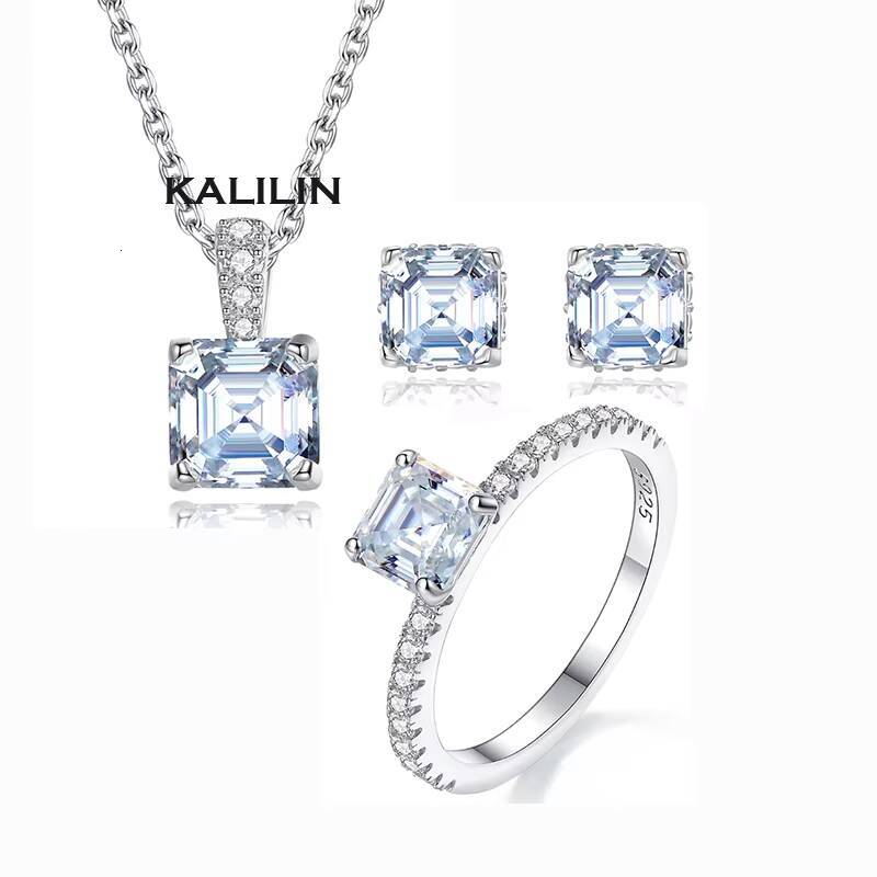 Wholesale moissanite jewelry set moissanite custom pendant moissanite studs