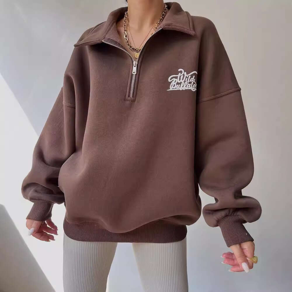 2024 New Printed Long Sleeve Hoodie for Autumn and Winter Versatile Veet