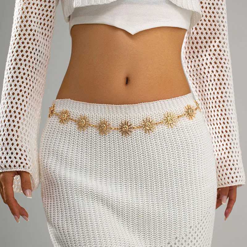 New Bohemian Sun Waist Belly Chain for Warm Summer Sexy Bikini Strap Adjustable Body Chain Holiday Jewelry Accessories Gifts X250410