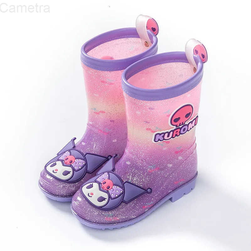 Sanrio genuine new childrens rain boots cartoon anti-slip wear-resistant rain boots for girls H251110