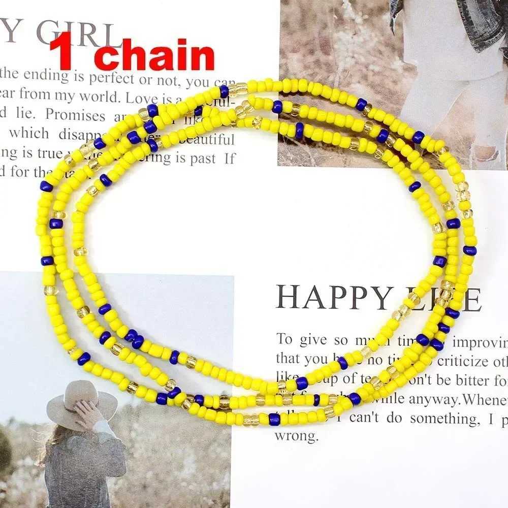 New hot selling beige waist chain mixed and matched beach bikini belly waist bead chain in Europe X250410