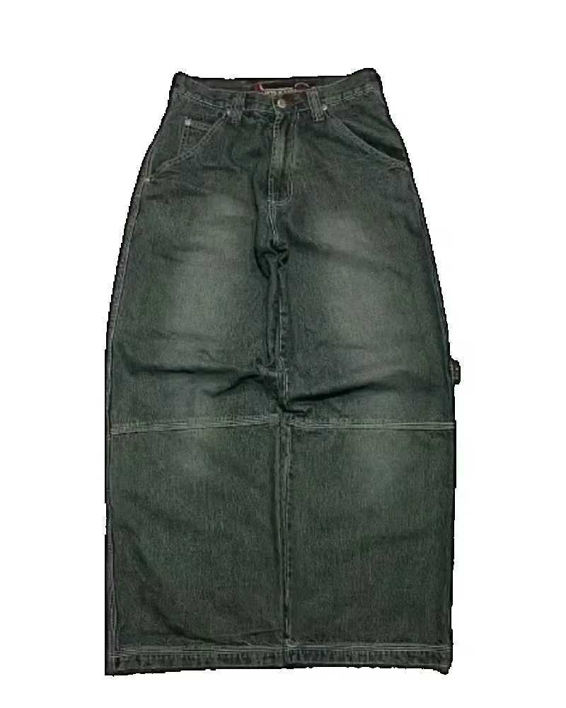 American Fashion Trend Joker Pattern Embroidered Loose Jeans Women Street Y2K New Hip Hop Oversized Wide-leg Pants Unisex Jeans C251110