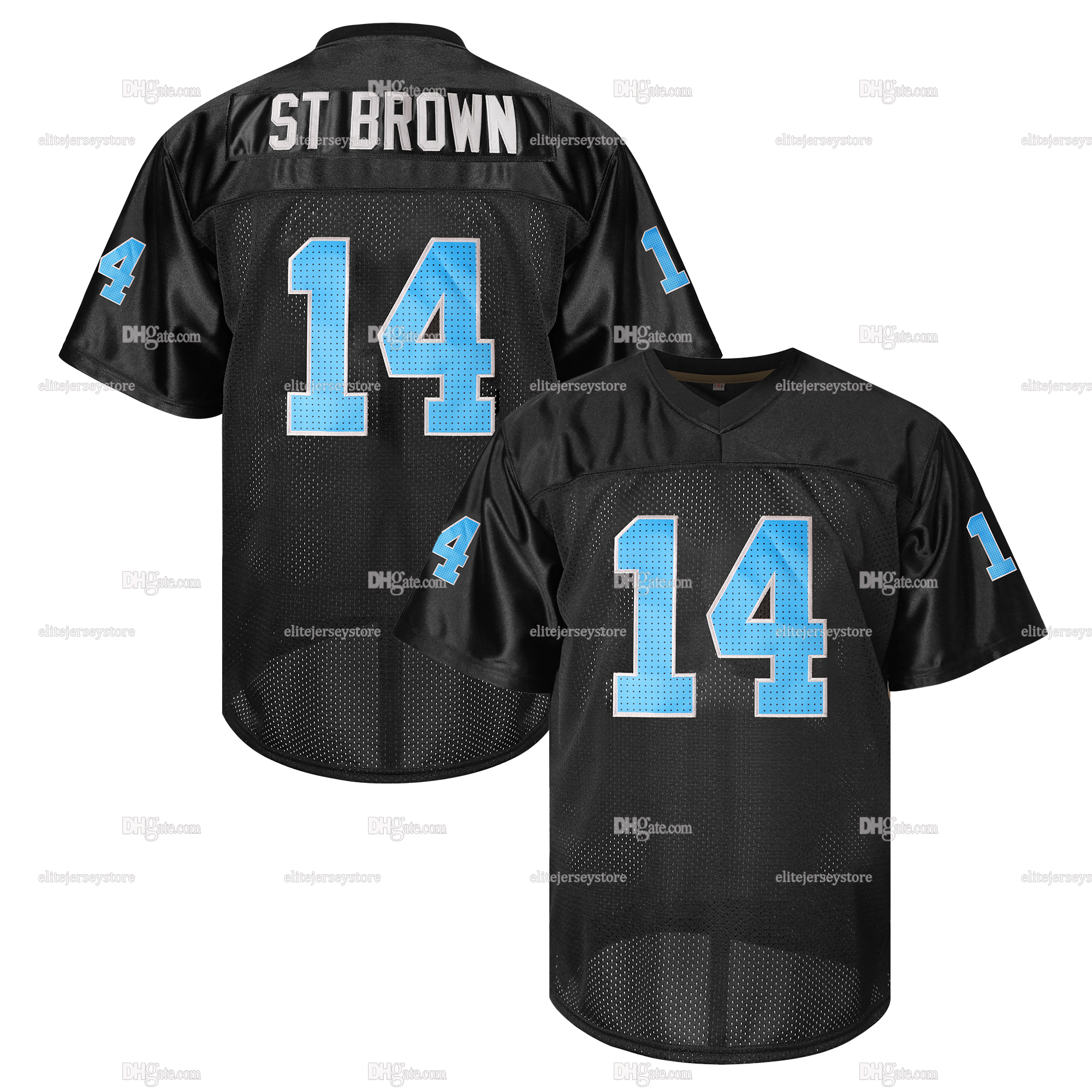 Personalized Custom Football Jersey Jahmyr Gibbs Amon-Ra St. Brown Sam LaPorta Barry Sanders Jared Goff Jameson Williams Campbell
